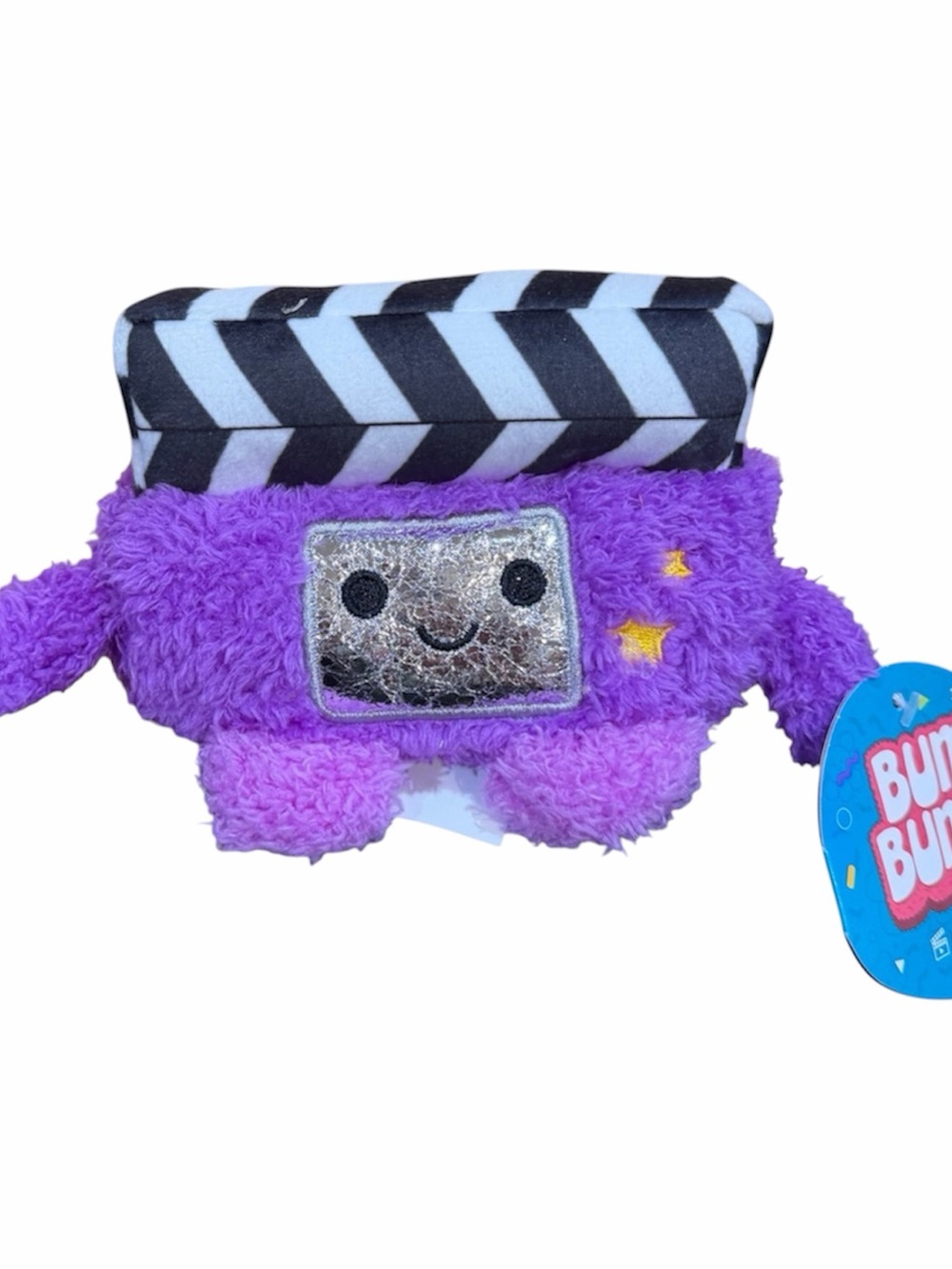 Bum Bumz Purple Plush Clapperboard Toy - Sparkle Screen
